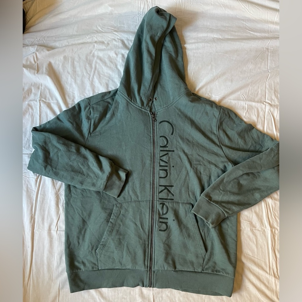 Calvin Klein Zip Up Hoodie Men’s Size XL